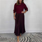 🔥Hot Sale 50% OFF!!⚡50K+ SOLD!❄️🔥Women's Solid Color Long Sleeve Jumper & Pleated Bottom Dress