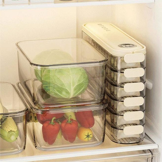 🔥SUMMER HOT SALE 49% OFF🥟Multi-layer Stackable Fridge Organiser with Lid