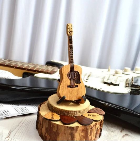 🎁LAST DAY HOT SALE 49% OFF🎁Wooden Acoustic Guitar Pick Box🎸