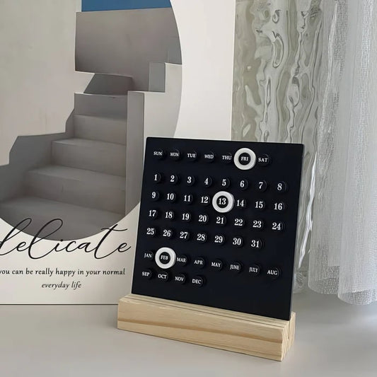 🎁LAST DAY SALE-49% OFF🎁Acrylic Wooden Base Handmade DIY Calendar