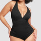🏖️Last Day Special Price ￡12.99!!🔥Smart Sculpt Plunge Swimsuit Flatter Your Figure🩱