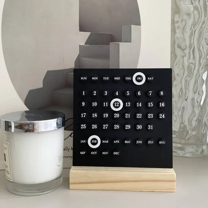 🎁LAST DAY SALE-49% OFF🎁Acrylic Wooden Base Handmade DIY Calendar