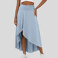 💃Summer Hot Sale 49% OFF🔥High Waisted High Low Ruffle 2-in-1 Flowy Quick Dry Casual Maxi Skirt