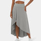 💃Summer Hot Sale 49% OFF🔥High Waisted High Low Ruffle 2-in-1 Flowy Quick Dry Casual Maxi Skirt