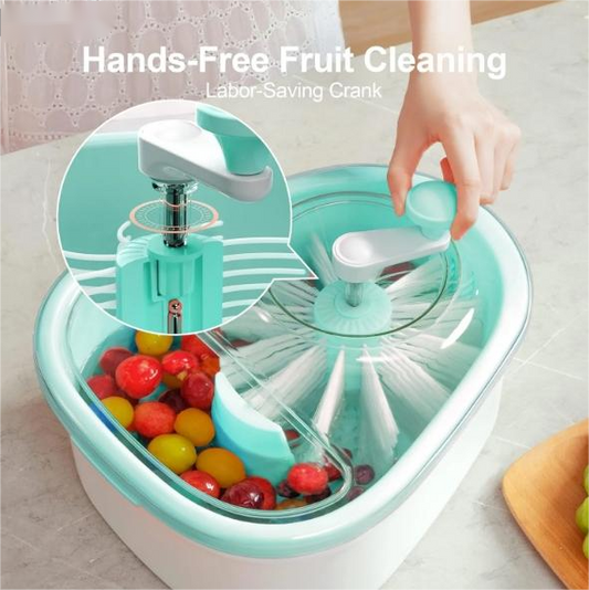 🔥LAST DAY HOT SALE 49% OFF🔥Fruit Cleaner Spinner with Brush