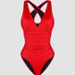 🏖️Last Day Special Price ￡12.99!!🔥Smart Sculpt Plunge Swimsuit Flatter Your Figure🩱