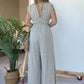 👗SUMMER HOT SALE 49% OFF🎁2024 NEW DEEP V HI LO HEM JUMPSUIT WITH POCKETS