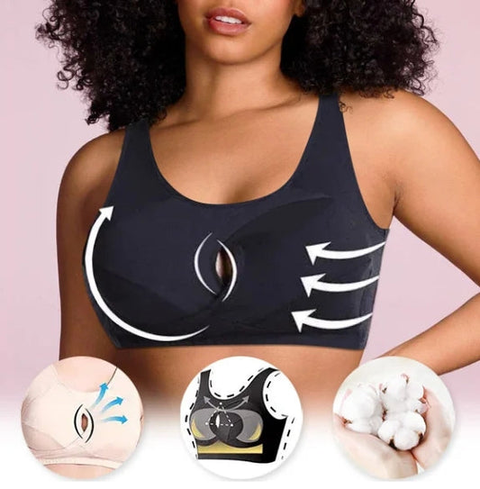 🌸BUY 3 PAY 2 ONLY TODAY! - Pure Cotton Instantly lifts Anti-Sagging Wirefree Bra⚡