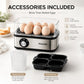 🥚 LIMITED-TIME 50% OFF! 🍳 Multifunctional Egg Steamer with Clear Lid – Boil, Poach or Omelet✨