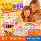 💥LAST DAY BUY 1 GET 1 FREE!!🎁🔮Magic Pen – Draw 3D with one stroke!🎄 DIY Bubble Popcorn Drawing Pens 🔥1