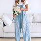 💃Limited time sale 50% OFF💓👖Women's Cute Casual Button Jumpsuit Ripped Denim Overalls