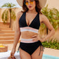👙2026 New Type 49% OFF💥👙High Waisted Tummy Control Color Block Bikini Sets