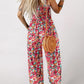 🏖️Summer Hot Sale 50% OFF🌼🎨Women’s Casual Print Sleeveless Overalls Jumpsuits