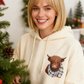 🎄🎅CHRISTMAS SALE 50% OFF!!🎁Cute Highland Cow Cozy Fleece-Lined Hooded Sweatshirt🌟🦬