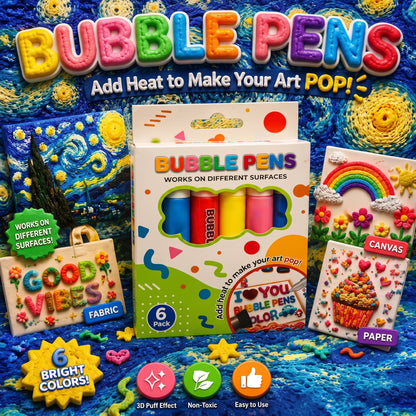 💥LAST DAY BUY 1 GET 1 FREE!!🎁🔮Magic Pen – Draw 3D with one stroke!🎄 DIY Bubble Popcorn Drawing Pens 🔥