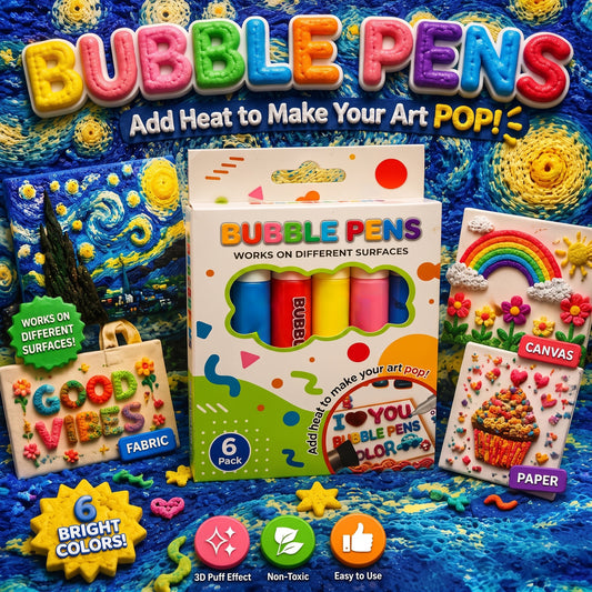 💥LAST DAY BUY 1 GET 1 FREE!!🎁🔮Magic Pen – Draw 3D with one stroke!🎄 DIY Bubble Popcorn Drawing Pens 🔥