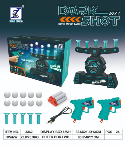 🎁Christmas promotion 50% OFF🎄🎄Glow-in-the-Dark Shooting Target Practice Kids Shooting Toy Gun Set