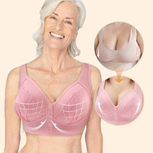 💥LAST DAY SALE ONLY ￡9.99!!💘Front Button Breathable Skin-Friendly Cotton Bra