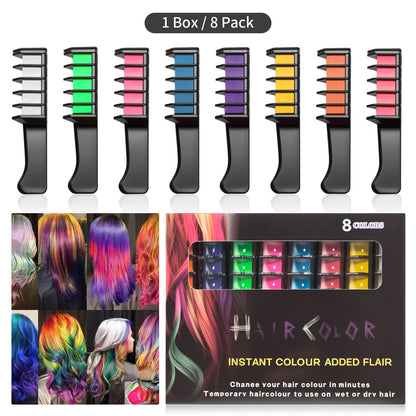 🎁Last Day Sale 49% OFF🎨✨Festive Fun Hair Chalk Combs✨