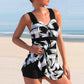 🚨FLASH SAEL 60% OFF!!✨Women's Plants Print V Neck Swimdress & Tankini Set