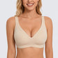 💗LAST DAY SALE 50% OFF⚡50K+ SOLD!💕 Jelly Wireless Womens Comfortable Wireless Bras Push Up Bralettes Seamless Tshirts Bras Deep V Everyday Bras