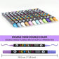 🎨Last Day Only￡8.99! 🔥 Dual Tip Acrylic Paint Pen Marker - 24/48/72 Colors