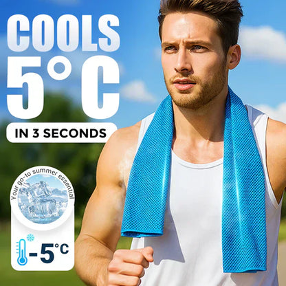 🔥Summer Hot Sale⚡50K+ SOLD!❄️Cold Sweat Towel You Can Use Anywhere, Anytime! Reusable Soft Absorbent Cooling Portable2
