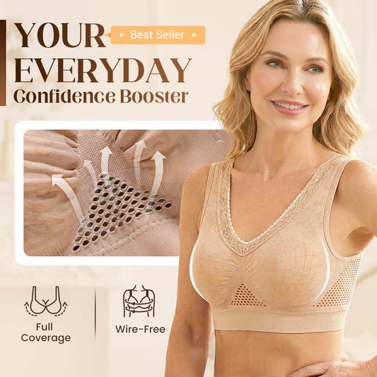 🏆 Last Day Special Price £10.99 ! 💐 Buy 1 Get 1 Free 🎁 🌸 Pure Cotton Buttonless Comfy Lifting Bra