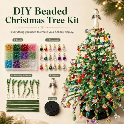 ⏳LAST DAY SALE ONLY ￡7.99!🎄✨ DIY Beaded Christmas Tree Kit – 🎅Create Your Own Sparkling Holiday Decoration