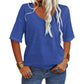 💖Spring Hot Sale 49% OFF🌸Women's Solid Color V-Neck T-shirt