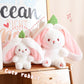🍓Valentine's Day 50% off🍓Strawberry Bunny Transformed into Little Rabbit🎀 Fruit Doll Plush Toy🐰