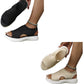 ⏳Time-Limited Special Price: ￡13.99!!🎁Women’s Knit Platform Sandals – Lightweight, Breathable & Arch-Supported 🏝️☁️  Cushioned Memory Foam Footbed • Non-Slip Sole • All-Day Comfort for Summer Walks, Holidays & City Days 🎁🇬🇧