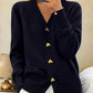 🍂Autumn New Arrivals🌸Women's Casual Autumn Plain Yarn Buttoned Cardigan