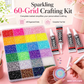 AB Color Jelly Flatback Resin Rhinestones Kit with Storage Organizer Box Glue and Tools for DIY Nail Art Clothes and Phone Case Decoration