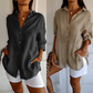 🔥Summer Hot Sale 49% OFF🌷Classic Pleated Textured Single-Breasted Lapel Shirt for Women
