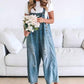 💃Limited time sale 50% OFF💓👖Women's Cute Casual Button Jumpsuit Ripped Denim Overalls