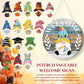 🎁50% OFF🍁Christmas Best Decorations🎄Interchangeable Wooden Gnome Welcome Sign