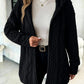 Women’s Fuzzy Sherpa Hooded Cardigan, Soft Plush Fleece Open Front Coat, Long Sleeve Mid-Length Relaxed Fit Jacket, Cozy Fall Winter Outerwear, Warm Teddy Jacket for Women❄️