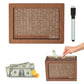 🎁2026 New Year 60% OFF🌟💷Retro Style Wooden Money Box with Counter Piggy Bank Handmade Saving Money Goal Piggy Bank