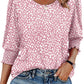 ☀️Summer Hot Sale 50% OFF🌼Blouses for Women Dressy Casual 3/4 Length Sleeve Womens Tops with Smocked Cuffs
