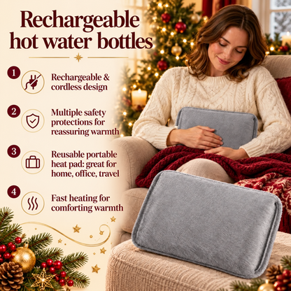 🎄 LAST DAY! Christmas Sale 🔥 – ONLY £7.99! 🎁 Rechargeable Hot Water Bottles1