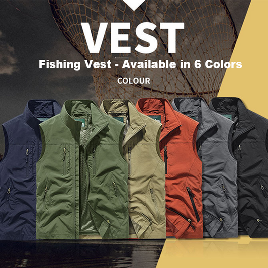 ⏰Limited Time Sale 49% OFF🔥Men's Oversized Sleeveless Vest Jacket With Pockets🧥
