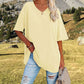 🌷2026 Summer Sale 50% OFF☀️Tankaneo Women's Plus Size V Neck T Shirts Summer Half Sleeve Tees Casual Loose Fit Cotton Tunic Top