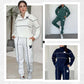 🎁Christmas offer – 50% discount💝Women's Casual Letter M Long Sleeve Two Piece Set(Fabric upgrade-Upgrade without price increase)