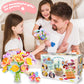 🔥Last day sale 50% OFF🔥Fabric Flower Bouquets Toys - Build Your Flower Bouquet, Arts & Crafts for 4 5 6 7 8 Year Toddler Girl, Educational Activity Preschool B-Day Gifts