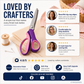 🥳2026 TOP PICK🥳 Pinking Shears Scissors – Stainless Steel, Ergonomic Cushioned Handles – Perfect for Sewing, Quilting & Scrapbooking! 🧵💨1