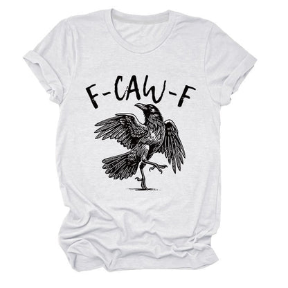 💥Surprise Price: Only £9.99!!🖤🐦‍⬛Humorous Crow Graphic T-Shirt – Say It With a Caw!