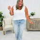 💥Hot Sales - 50% OFF🥰👖Vintage Wash Plus-Size Jeans — Stretchy & Straight Leg Fit✨