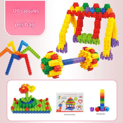 🔥Last day sale 50% OFF🔥Endless Fun with Snap-Together Hexagon Building Blocks