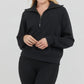 🔥Limited Time Sale-50% OFF💝Women's Oversized Half Zip Wide Leg 2 Piece Outfits Lounge Set